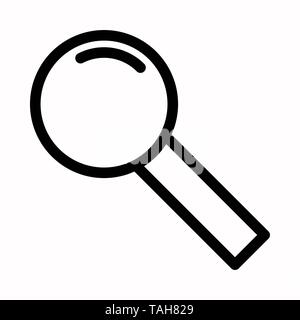 Magnifying glass, search vector icon logo or illustration Stock Photo ...