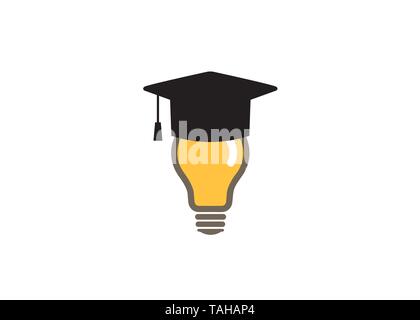 Creative Book Lamp Logo Vector Design Icon Symbol Illustration Stock Vector