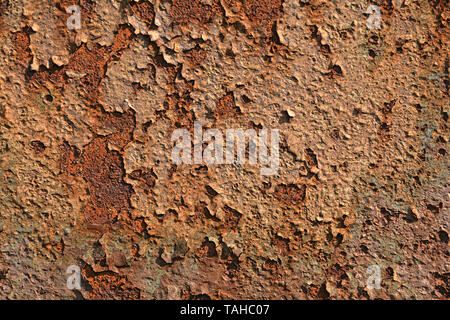 rusty surface of metal at a bridge in Magdeburg Stock Photo