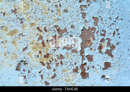 rusty surface of metal at a bridge in Magdeburg Stock Photo