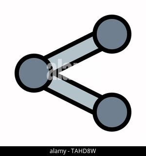 Share media social icon vector logo symbol or illustration. Stock Vector