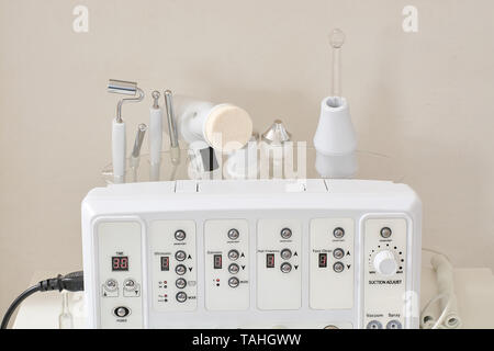 Cosmetic Multifunctional Device Close-up In Beauty Salon. Ultrasound ...