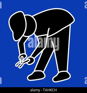 builder at work sign. stock vector illustration Stock Vector