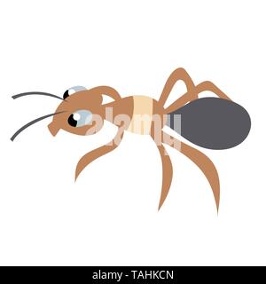 cute ant. isolated image. stock vector illustration Stock Vector