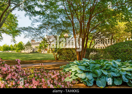 GREENVILLE, SC, USA - May 2: Furman Hall at Furman University on May 2, 2019 in Greenville, South Carolina. Stock Photo