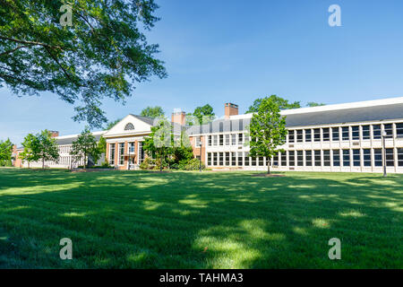 GREENVILLE, SC, USA - May 2: Furman Hall at Furman University on May 2, 2019 in Greenville, South Carolina. Stock Photo