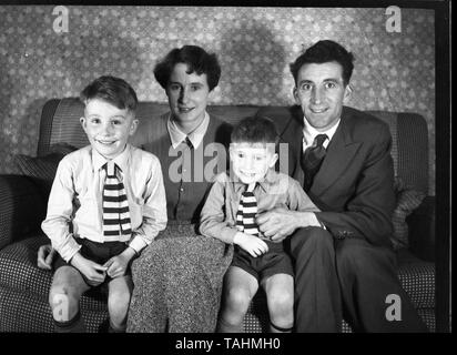 Family Life in the UK c1950  Photo by Tony Henshaw Stock Photo