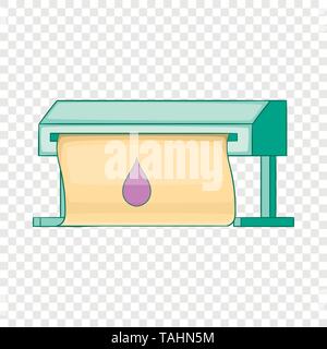 Plotter icon, cartoon style Stock Vector