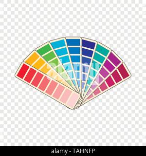 Color swatch icon, cartoon style Stock Vector