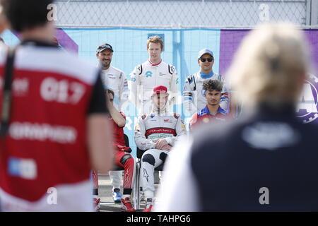 Berlin, Germany. 24th May, 2019. The Formula E carries in Berlin the only race of the championship in Germany. Like last year, this will again take place on the grounds of Tempelhof Airport in Berlin. Credit: Simone Kuhlmey/Pacific Press/Alamy Live News