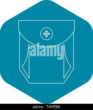 Pocket with valve icon, outline style Stock Vector Image & Art - Alamy