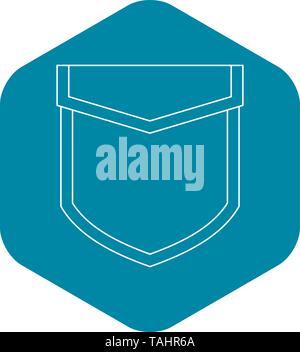 Pocket with valve icon, outline style Stock Vector Image & Art - Alamy