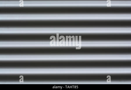 Facade of a house made of corrugated iron Stock Photo