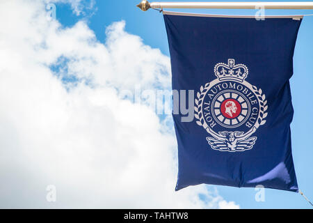 Union flags on The Mall in the centre of London Stock Photo