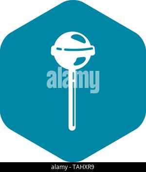 Classic lollipop icon, simple style Stock Vector