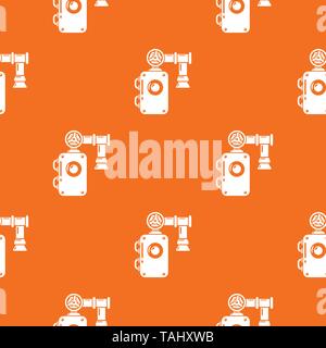 Pump pattern vector orange Stock Vector