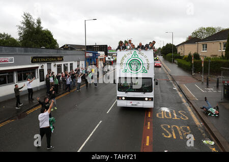 Celtic treble Treble bus parade cancelled as thousands of fans
