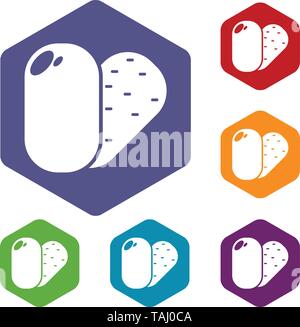 Soap icons vector hexahedron Stock Vector