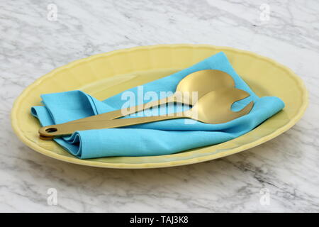 gorgeous oval platter styled with care and ready to serve the most decadent meals Stock Photo