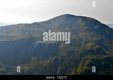 Views of Moelwyn Bach from Cnicht summit Stock Photo