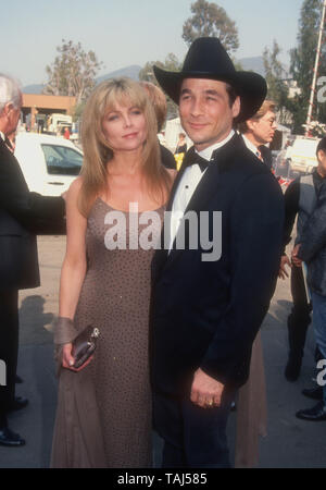 Universal City, California, USA 3rd May 1994  Actress Lisa Hartman and Singer Clint Black attend the 29th Annual Academy of Country Music Awards on May 3, 1994 at the Gibson Amphitheatre in Universal City, California, USA. Photo by Barry King/Alamy Stock Photo Stock Photo