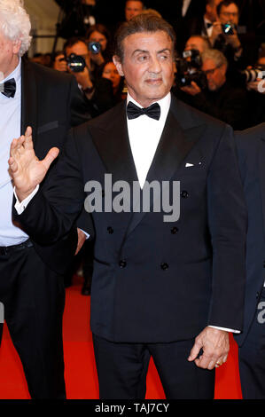 Sylvester Stallone attending the 'Rambo - First Blood' screening during the 72nd Cannes Film Festival at the Palais des Festivals on May 24, 2019 in Cannes, France Credit: Geisler-Fotopress GmbH/Alamy Live News Stock Photo