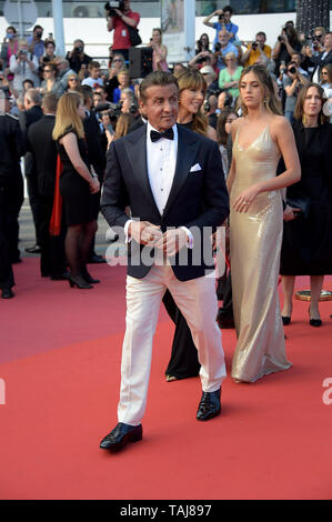 Cannes, France. 25th May, 2019. 72nd Cannes Film Festival 2019, Closing Ceremony Red Carpet. Pictured: Sylvester Stallone Credit: Independent Photo Agency/Alamy Live News Stock Photo