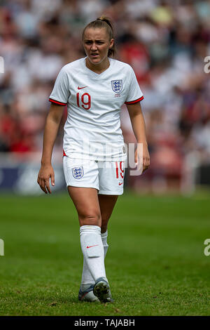 WALSALL, ENGLAND 25th May       Georgia Stanway of England during the International Friendly match between England Women and Denmark Women at the Banks's Stadium, Walsall on Saturday 25th May 2019. (Credit: Alan Hayward | MI News) Stock Photo