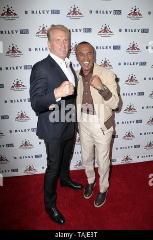 Beverly Hills, CA. 22nd May, 2019. Dolph Lundgren, Sugar Ray Leonard at arrivals for Sugar Ray Leonard Foundation's 10th Annual Big Fighters, Big Cause Charity Boxing Night, The Beverly Hilton, Beverly Hills, CA May 22, 2019. Credit: Priscilla Grant/Everett Collection/Alamy Live News Stock Photo