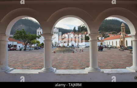 Architecture in Spanish colonial Sucre, Bolivia Stock Photo