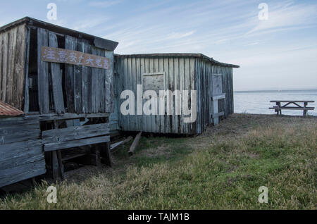 China Camp State Park in Marin County, CA, offers a glimpse into how Chinese immigrants survived in the 1800s. Stock Photo