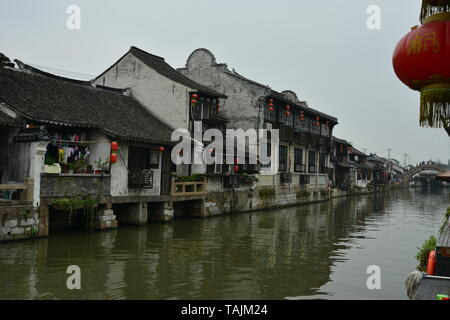 Fengjing Travel - Day Trip from Shanghai - Explore the Famous Water Towns Stock Photo