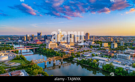 Nashville Tennessee TN Skyline. Stock Photo