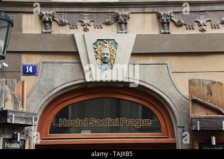 Hostel Santini in Prague Stock Photo