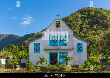 Small church at St. Joseph on island La Reunion Stock Photo