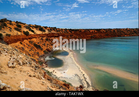 SkipJack Point is in Francois National Park Western Australia.Colors of the cliffs are awesome Stock Photo