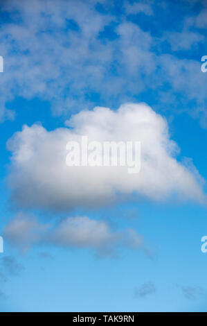 A blue sky with white clouds Stock Photo