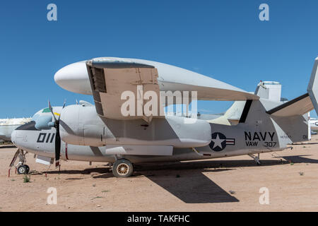 Grumman E-1B 'Tracer' (Navy) at Pima Air & Space Museum in Tucson, Arizona, USA Stock Photo