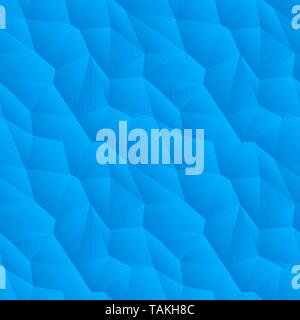 Abstract blue triangulated seamless pattern Stock Vector