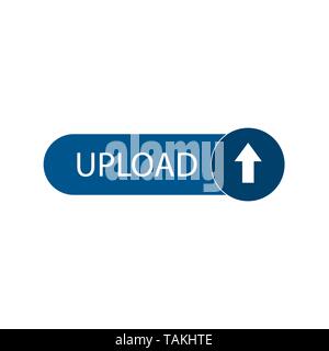 upload button template, banner Vector illustration Stock Vector