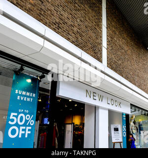 New Look High Street Retail Fashion Chain For Womanswear Menswear and Teens. Stock Photo