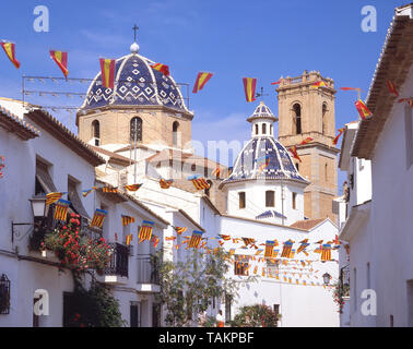La Mare de Deu del Consol (Our Lady of Solace) Church, Altea, Costa Blanca, Alicante Province, Kingdom of Spain Stock Photo