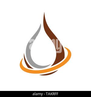 Global Oil Petrol Energy Vector Symbol Graphic Logo Design Template Stock Vector