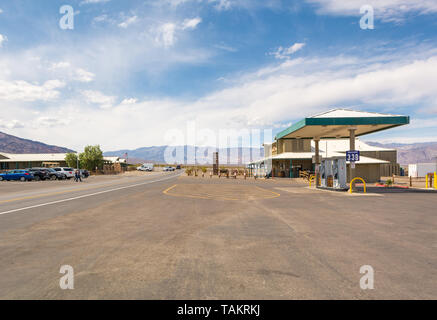 CALIFORNIA, USA - April 4, 2019: Gas Station in Stovepipe Wells. Death Valley National Park. Stock Photo