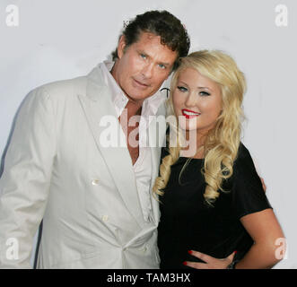 David Hasselhoff & daughter Hayley Hasselhoff 5-17-2009 Russell Einhorn/PHOTOlink.net Stock Photo