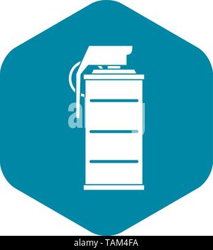 Stun grenade icon, simple style Stock Vector