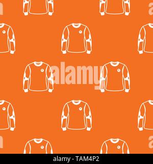 Shirt goalkeeper pattern vector orange Stock Vector