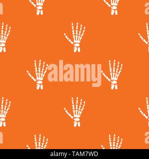 Inflammation of hand pattern vector orange Stock Vector