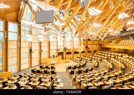 Interior of Scottish Parliament Building Edinburgh Royal mile Scotland UK Stock Photo