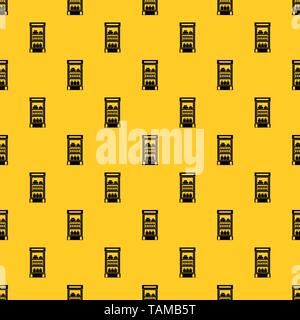 Products in the supermarket refrigerator pattern vector Stock Vector